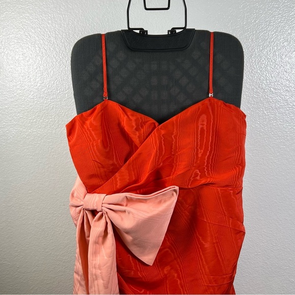 Future Collective Women’s Red and Pink Dress with Bow Size XL - Picture 3 of 10